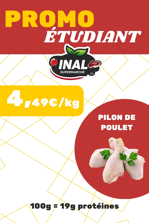 Promotion boucherie poulet halal